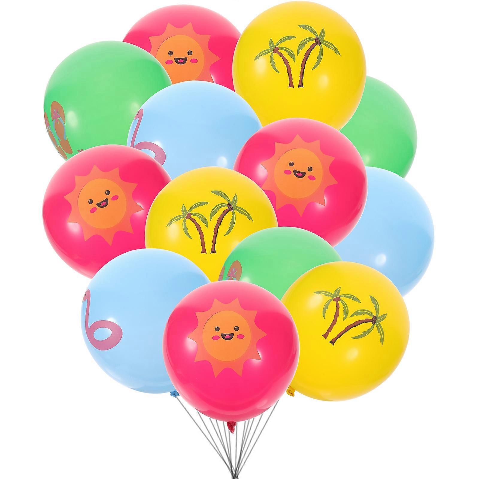 Latex Balloons Hawaii Style for Summer Celebration 80Pcs Pack