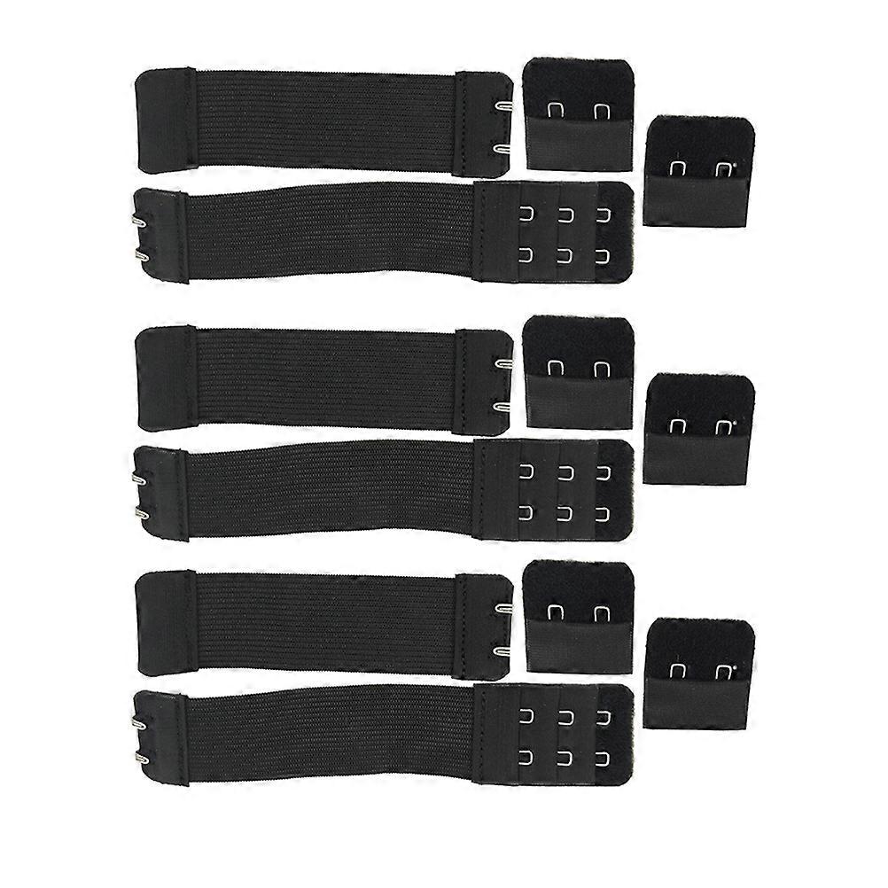 Stretchy Bra Strap for Comfortable Fit 36Pcs Black Adjustable Bands