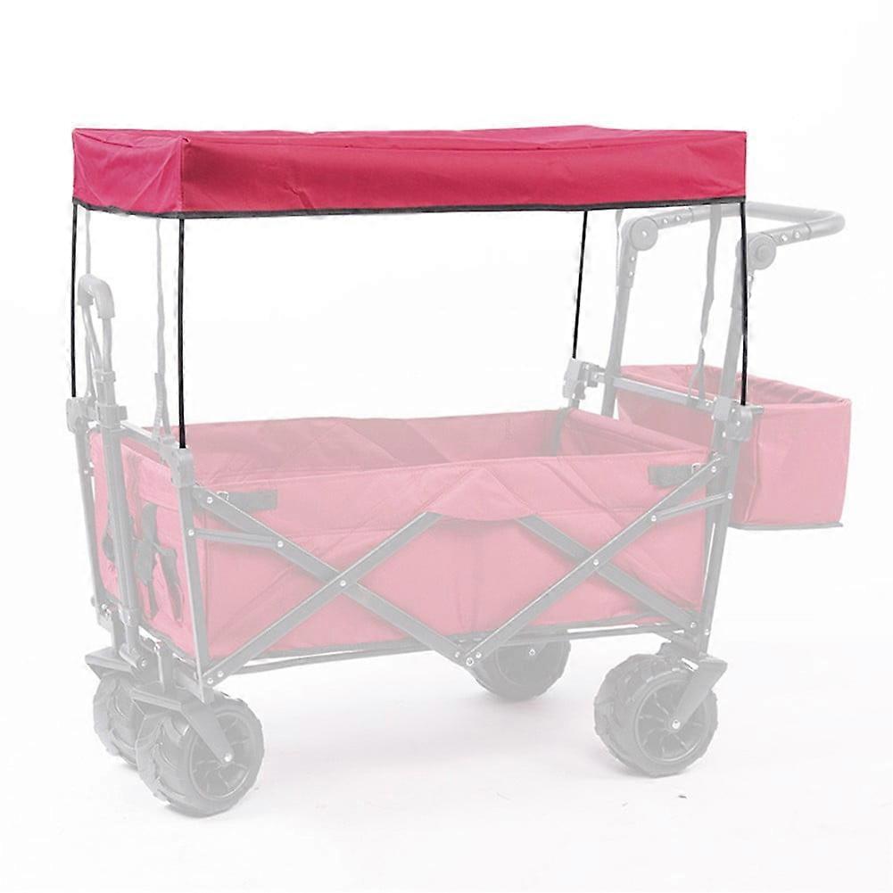 Awning Canopy For Garden Wagon Attachment Sun Shade Cover For Trolley Cart