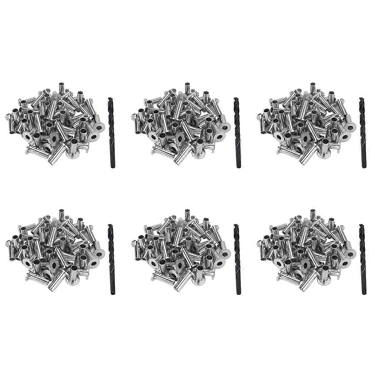 40 Pack T316 Protector Sleeves For 1/8 inch Wire with 1Pc Drill Bit