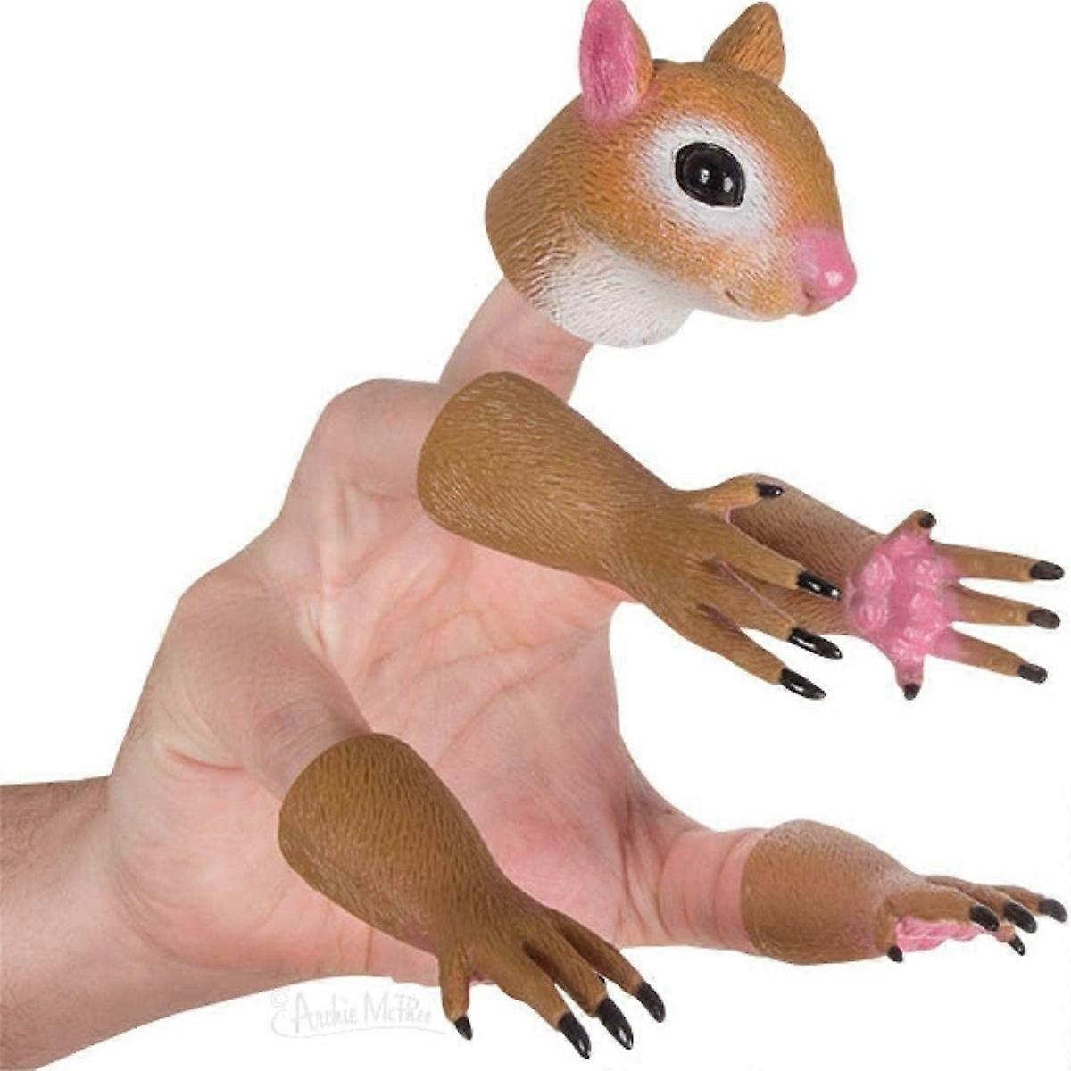E Squirrel Finger Puppet Set, Animals Puppet Show Theater Props
