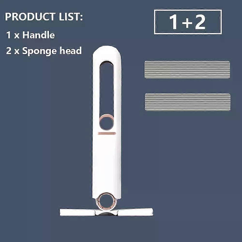 2-24Pcs Mini Mop Folding Mini Mop Powerful Squeeze with Self-squeezing Kitchen Floor Washing Desk Window Car Toilet Clean Tools