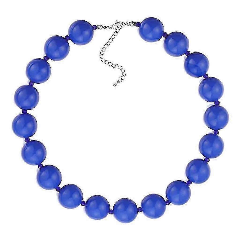 Bunte Harzperlen Statement Choker Halskette Acryl Chunky Perlen Halskette