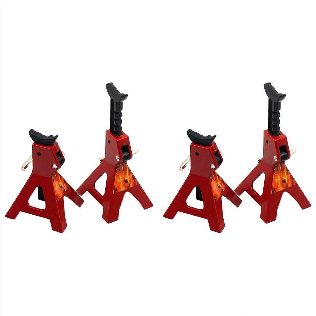 RC Jack Stands,4Pcs 6 Ton RC Car Scale Jack Stands for Axial SCX10 Wraith TRX4 D90 CC01 RC Quick Rel