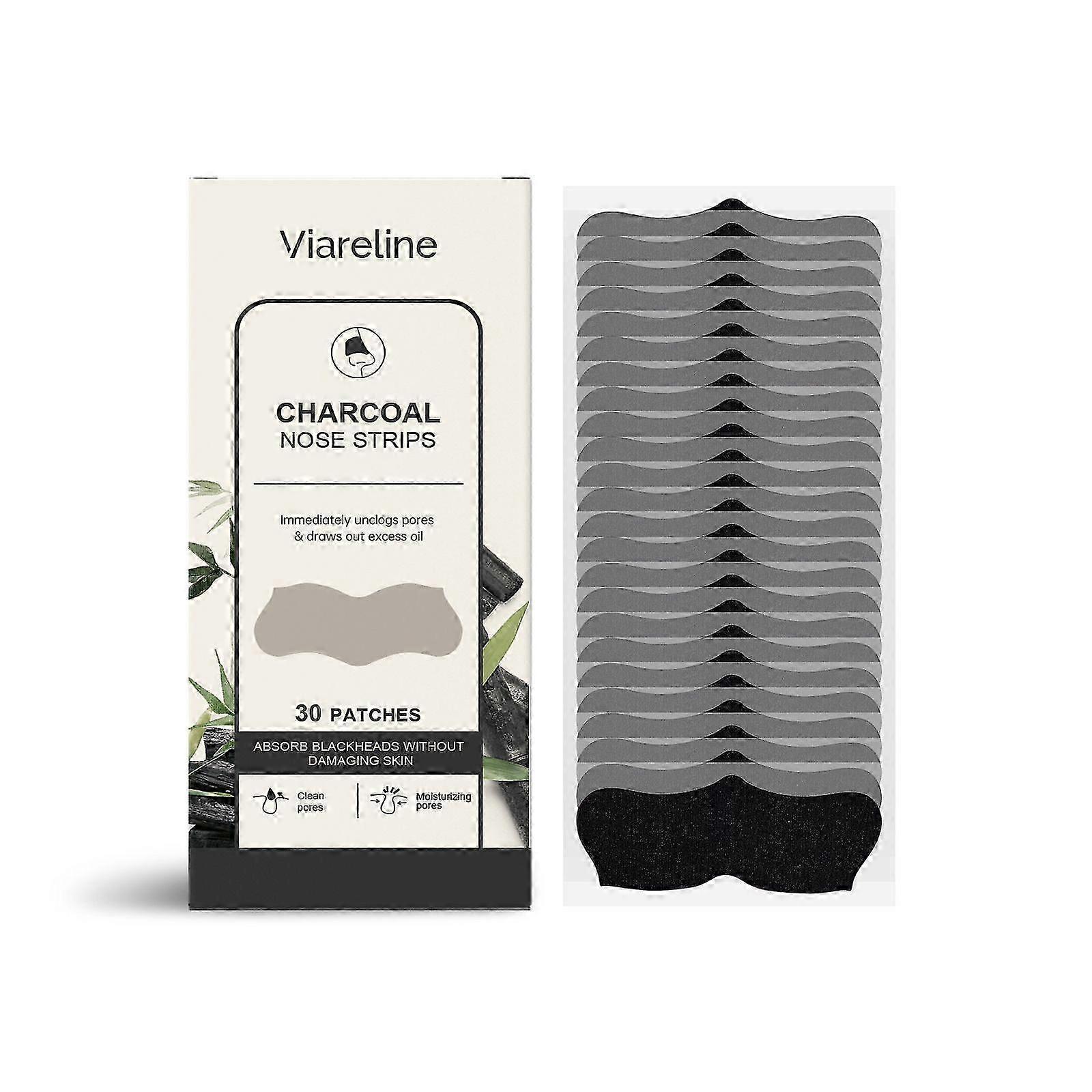 Patchs anti-points noirs - Nettoie le nez en profondeur, élimine les points noirs, apaise et hydrate, 24 patchs