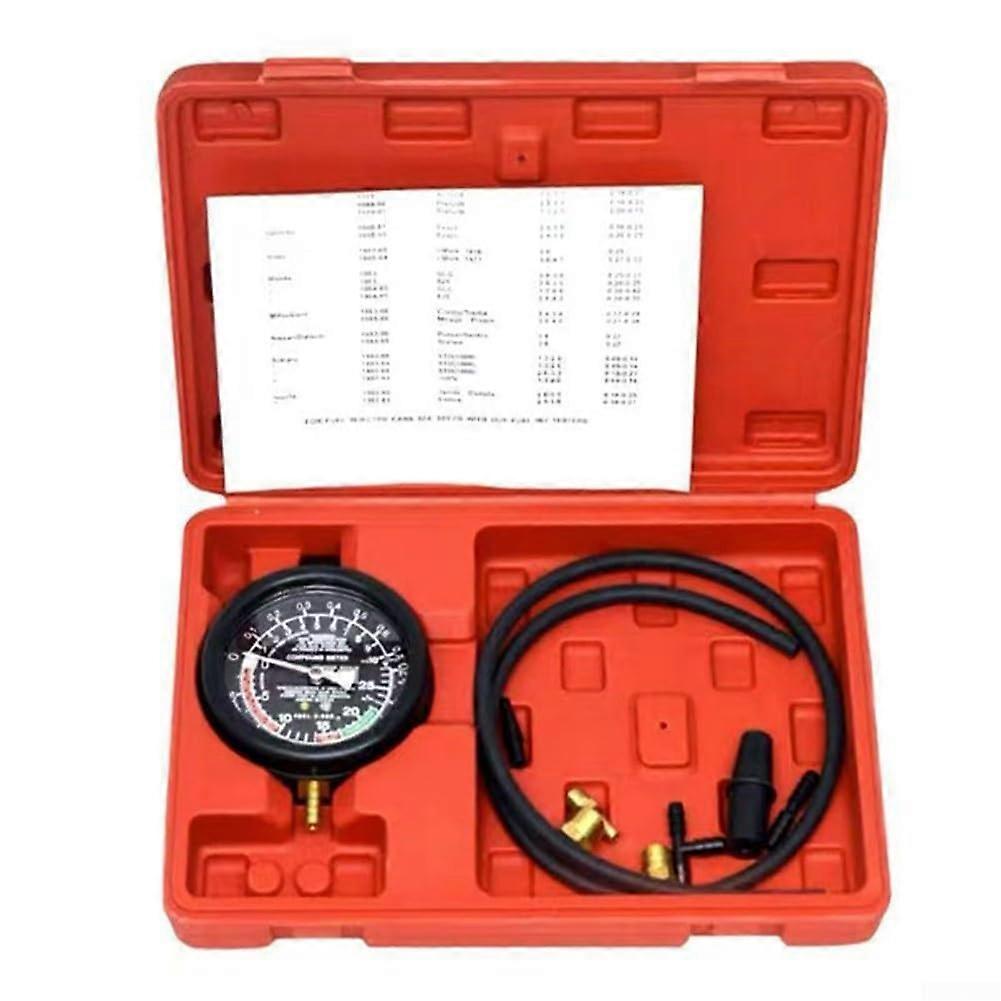 Diagnostic Tool Portable Car Vacuum Measurement Tests Red Compatible With Car Vacuum Systems