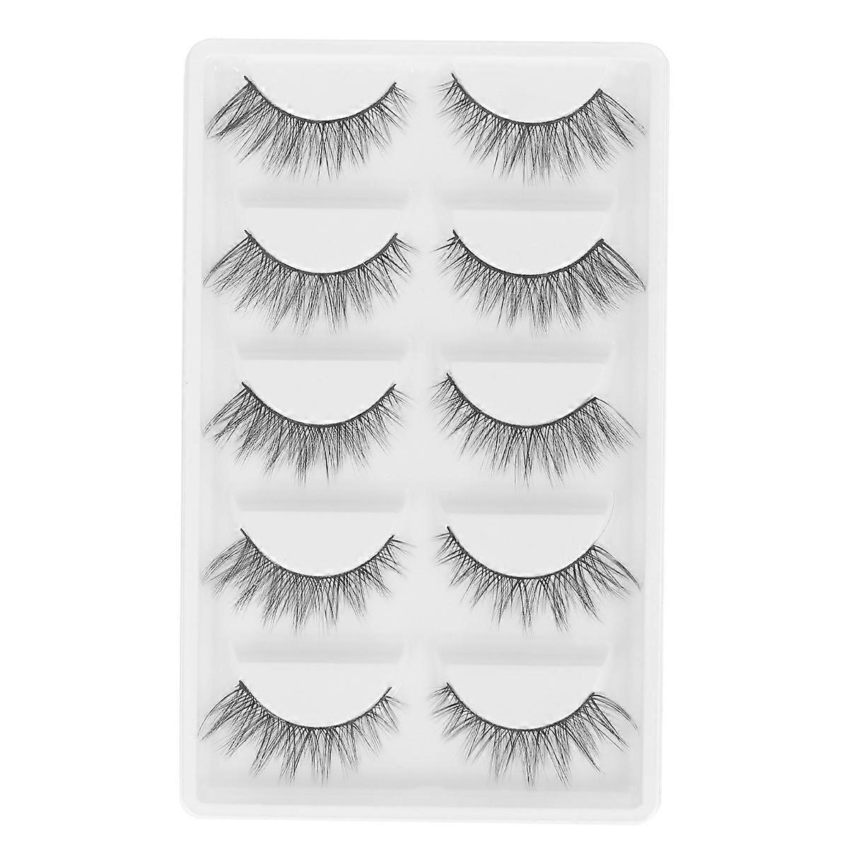 Natural Eyelashes Thick Nautural False Eyelashes for Makeup Use Black