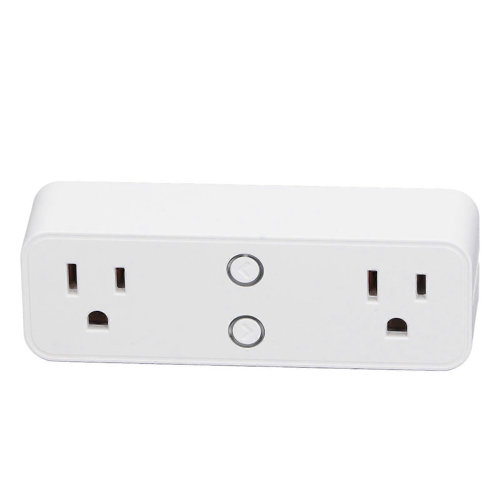 Dual Smart Plug WiFi Bluetooth Outlet 2000W 2x10A Compact
