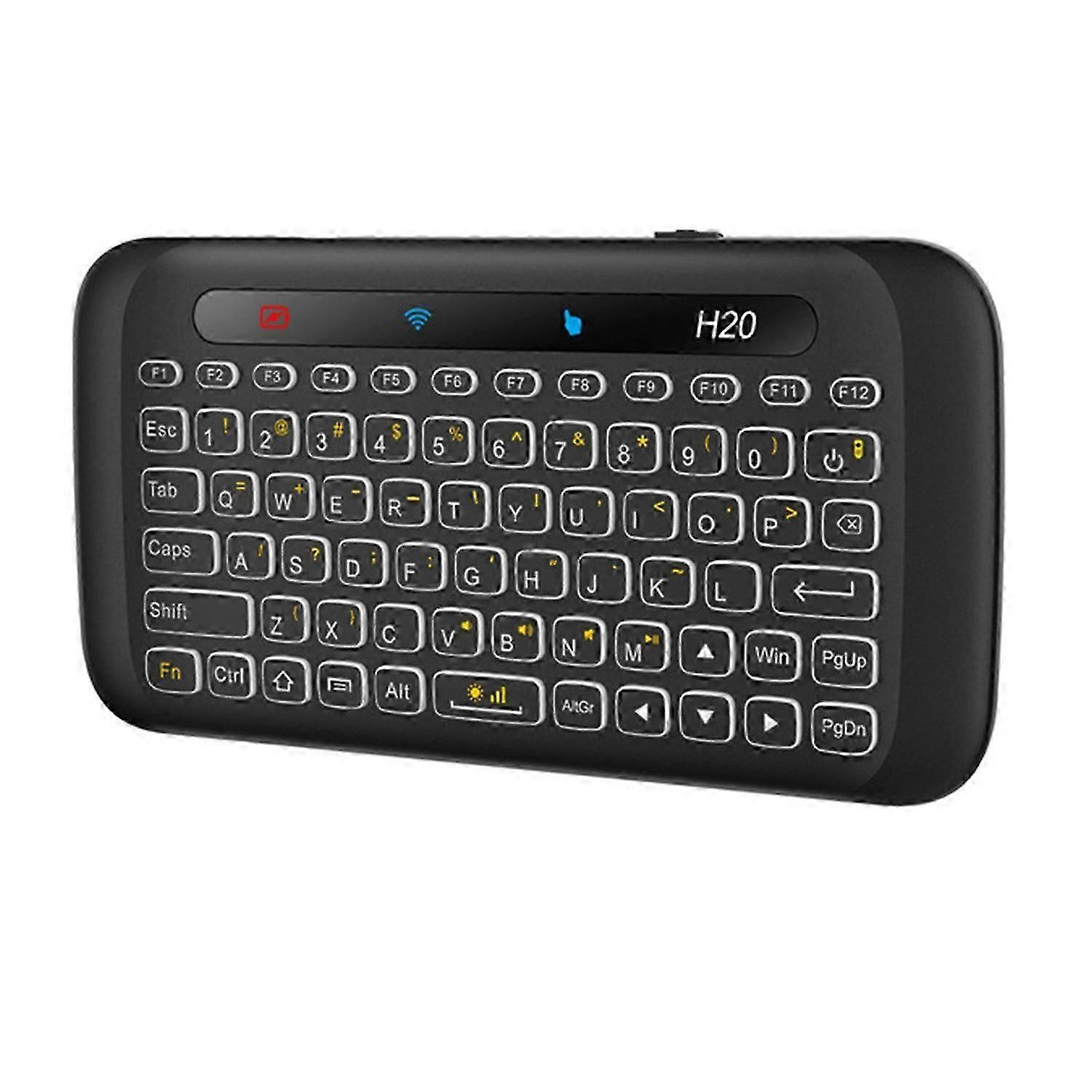 Wireless Keyboard 2.4Ghz Automatic Touchpad Rotation Backlight Touchpad Air Mouse IR Leaning Remote