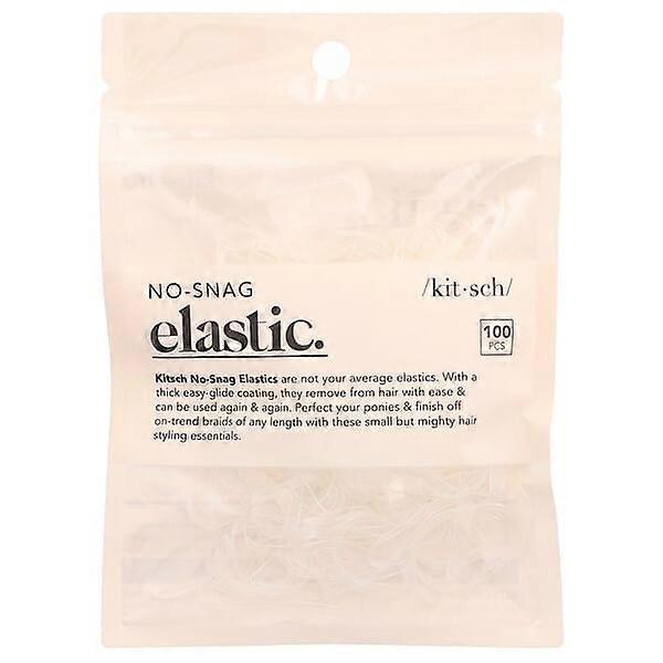 Kitsch, No-Snag Elastic, Clear , 100 Pieces