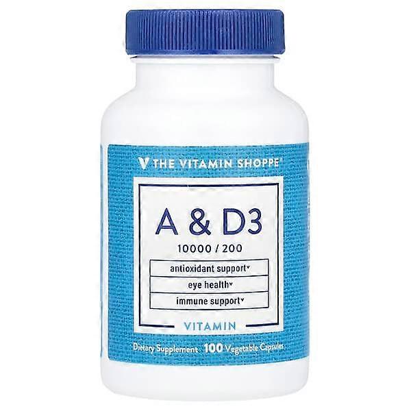 The Vitamin Shoppe, Vitamin A & D3, 100 Vegetable Capsules