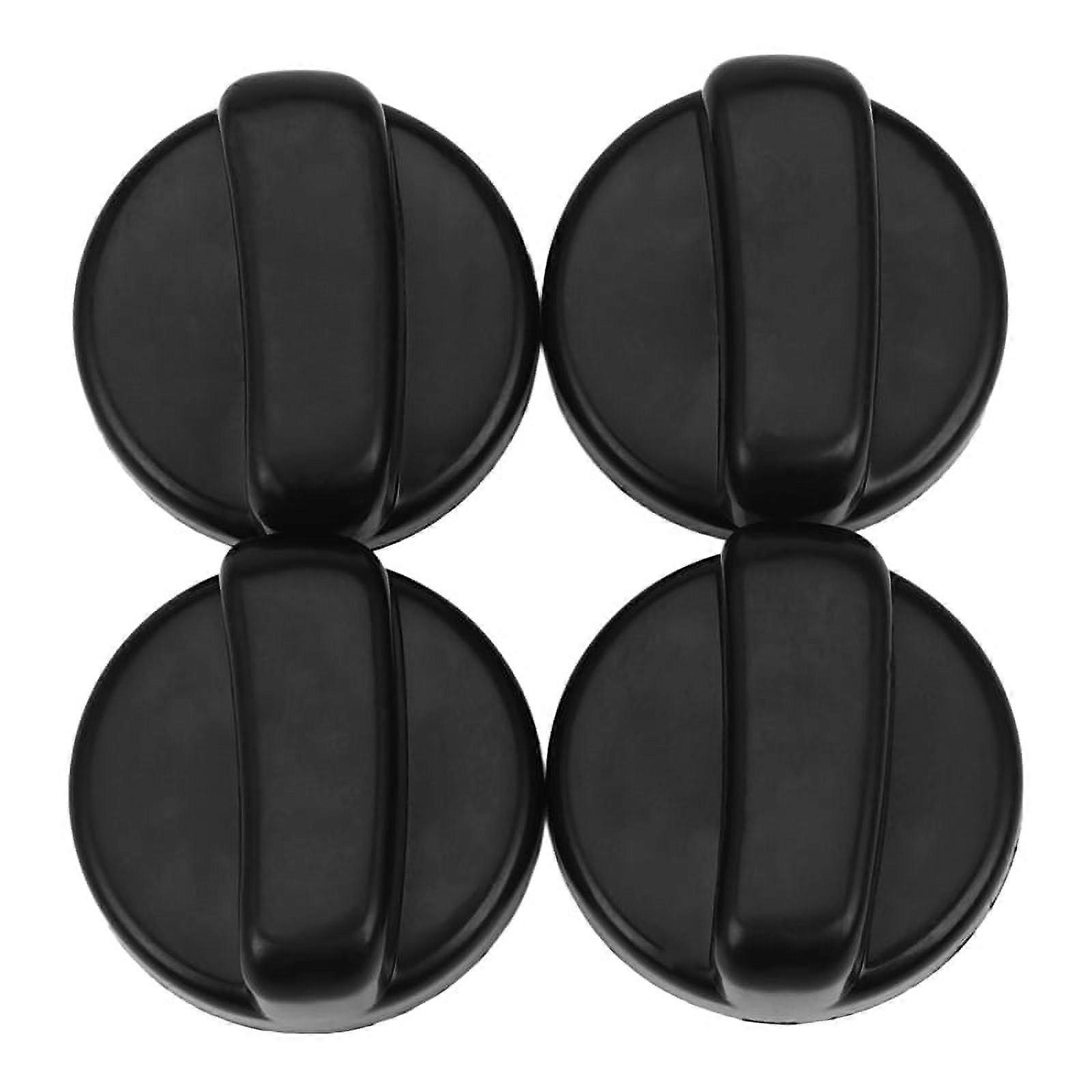 Kitchen 44 mm Diameter Plastic Black Button Switch for Gas Cooktop 4