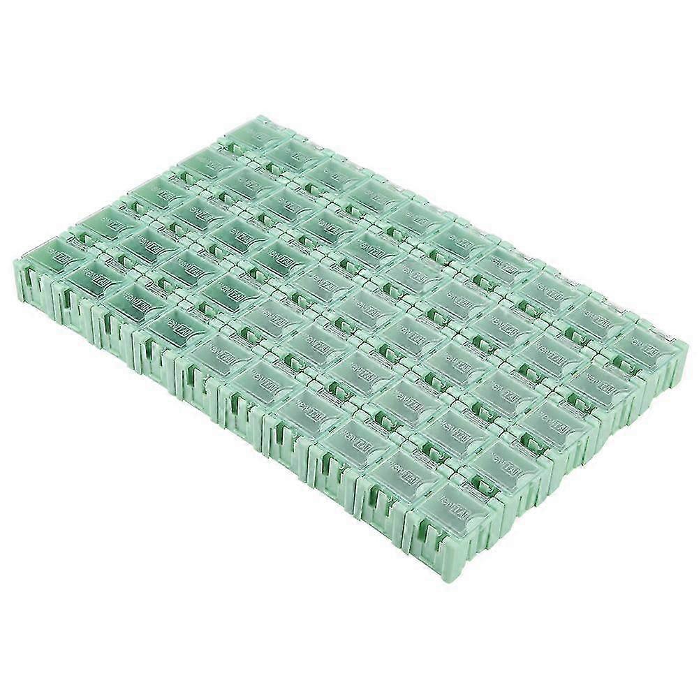 50Pcs Green SMT SMD Container Box Electronic Components Mini Storage Case