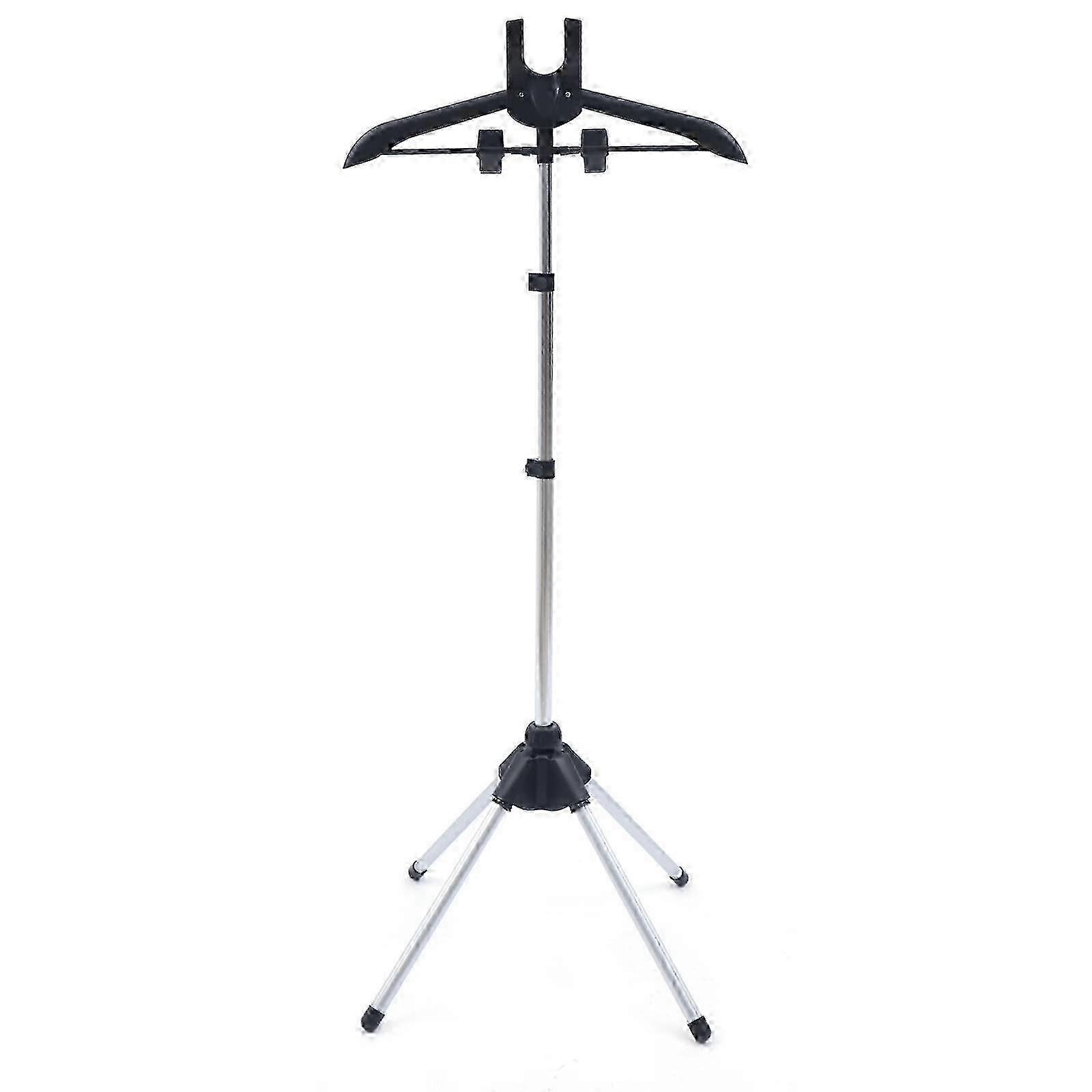 Adjustable Height and Rotatable Hangers Ironing Rack for Home Clothing Stores 47x47x160cm