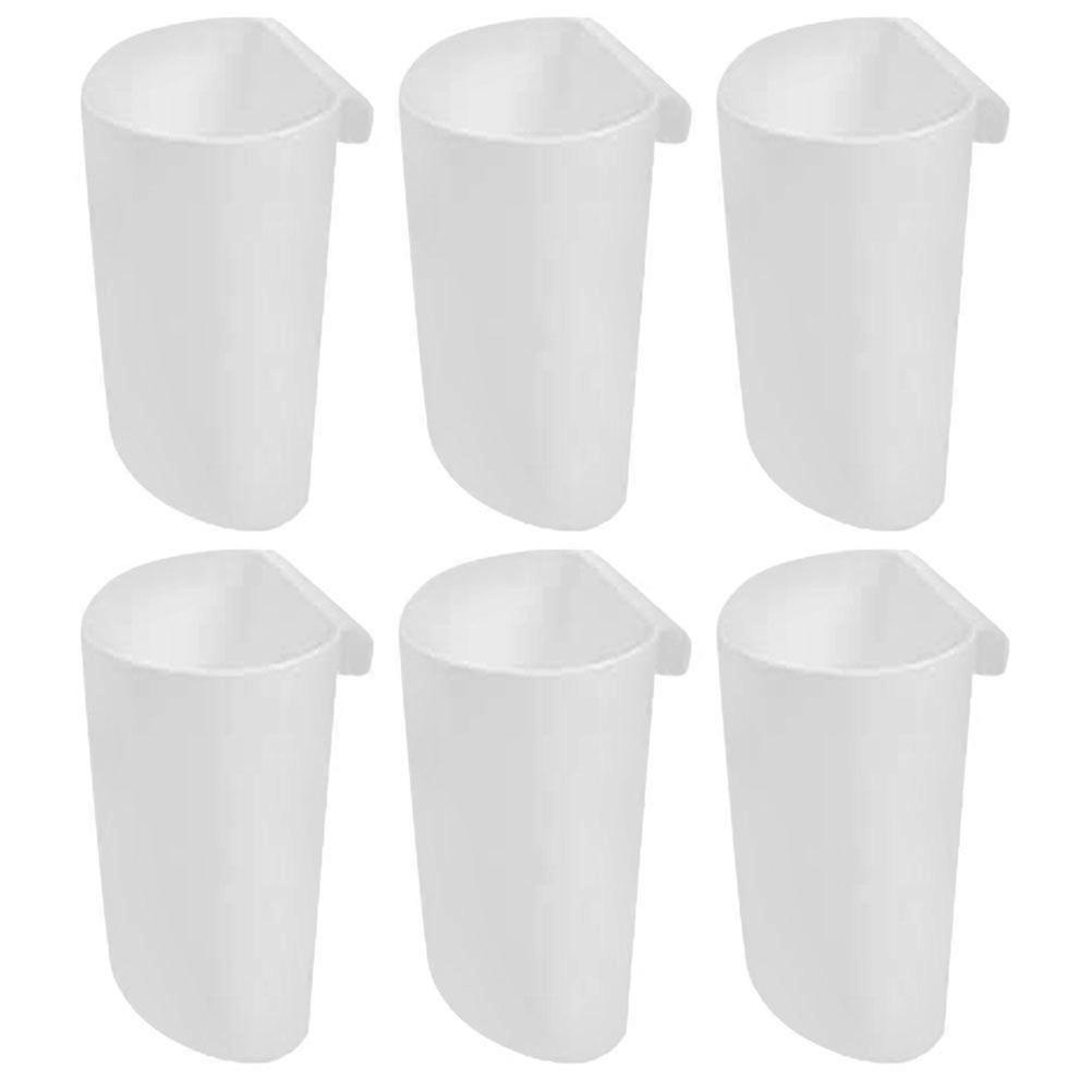6Pcs Cart Hanging Bucket Sundries Storage Container Salon Use Hanging Storage Basket