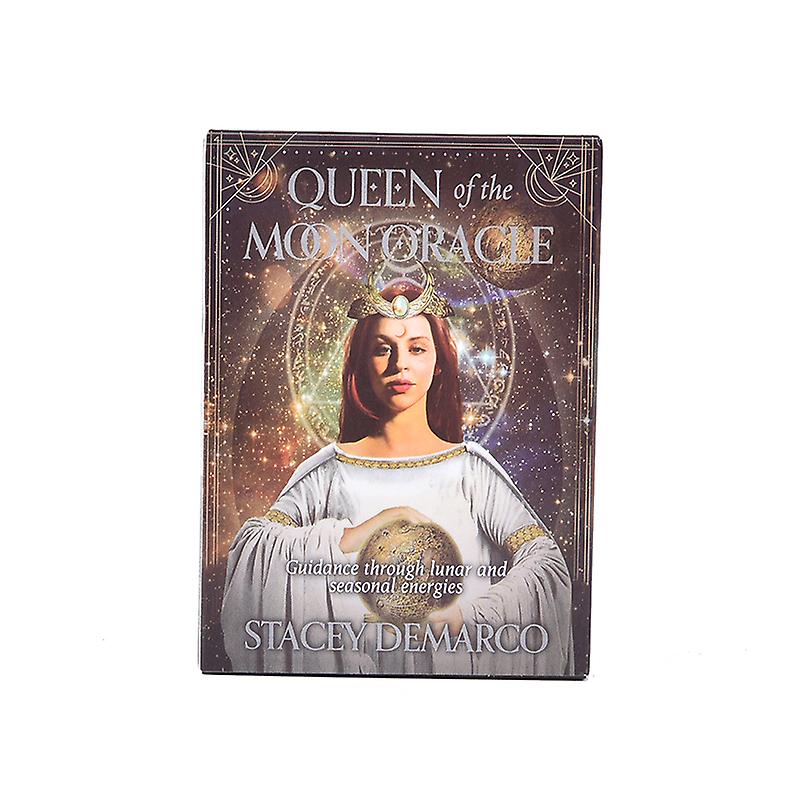 44pcs Queen Of The Moon Oracle Cards English Version Board Game Tarot Cards