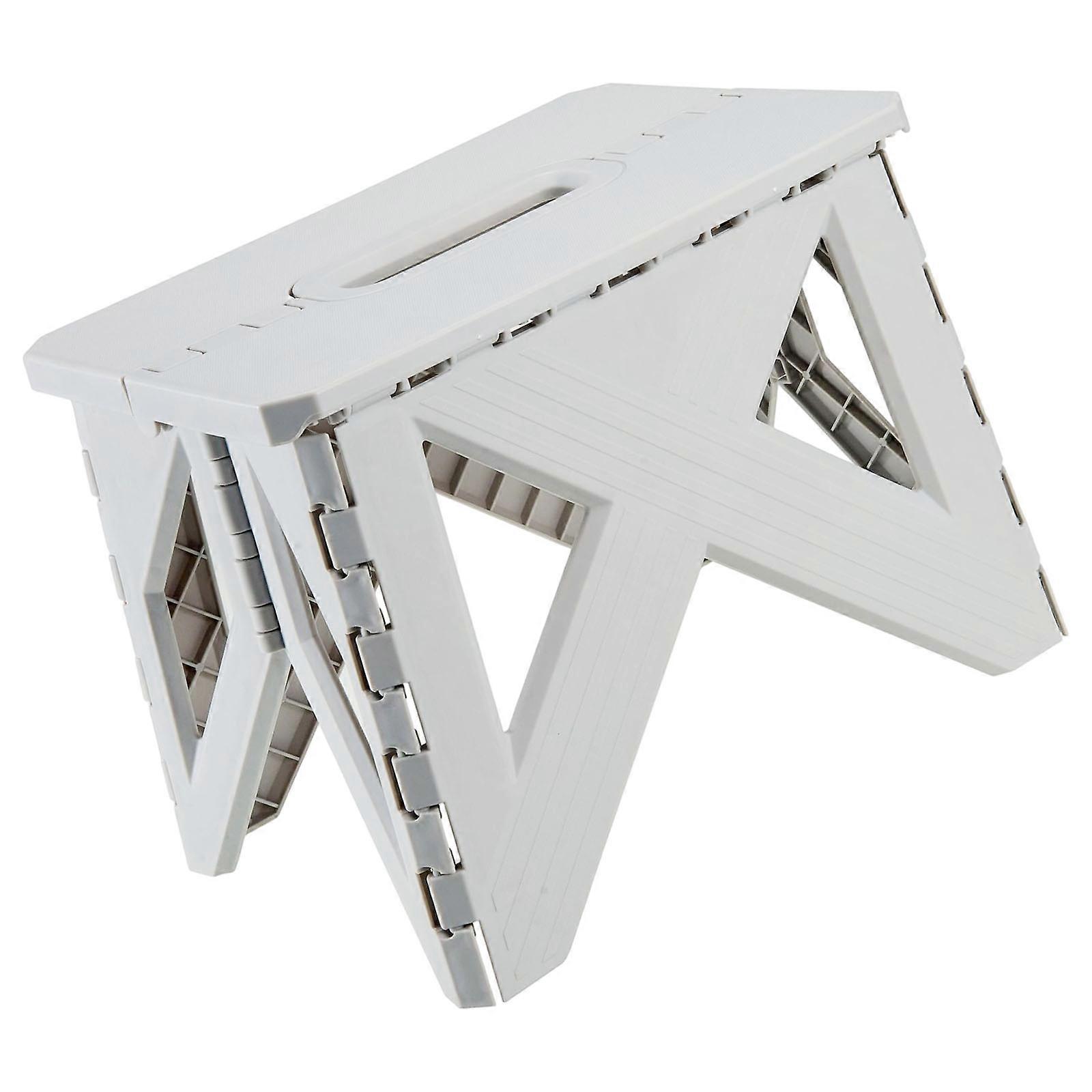 Durable Waterproof PP Stool Comfortable Seating Solution With Ergonomic Design Suitable For Fishing Camping And Relaxing  Grey white