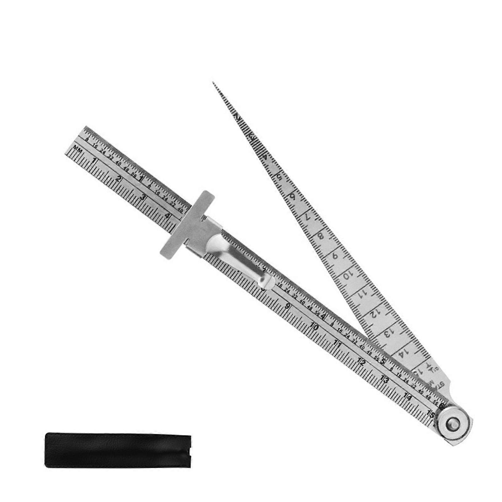 Wedge Feeler Gauges Clearance Rulers With 0.1mm Accuracy For Narrow Space Depth Checking Diameter Measurement Multicolor