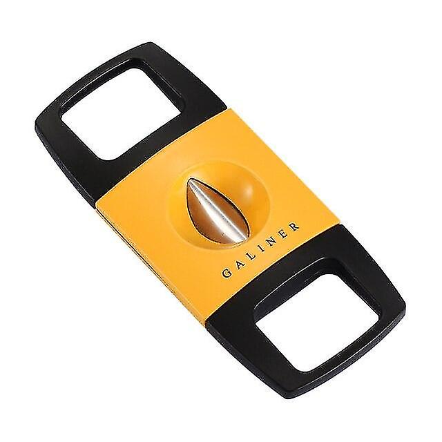 シガーカッターパンチプラスチックシガーカッターVカットステンレススチールシャープブレードシガーギロチンクラシックカッターアクセサリー