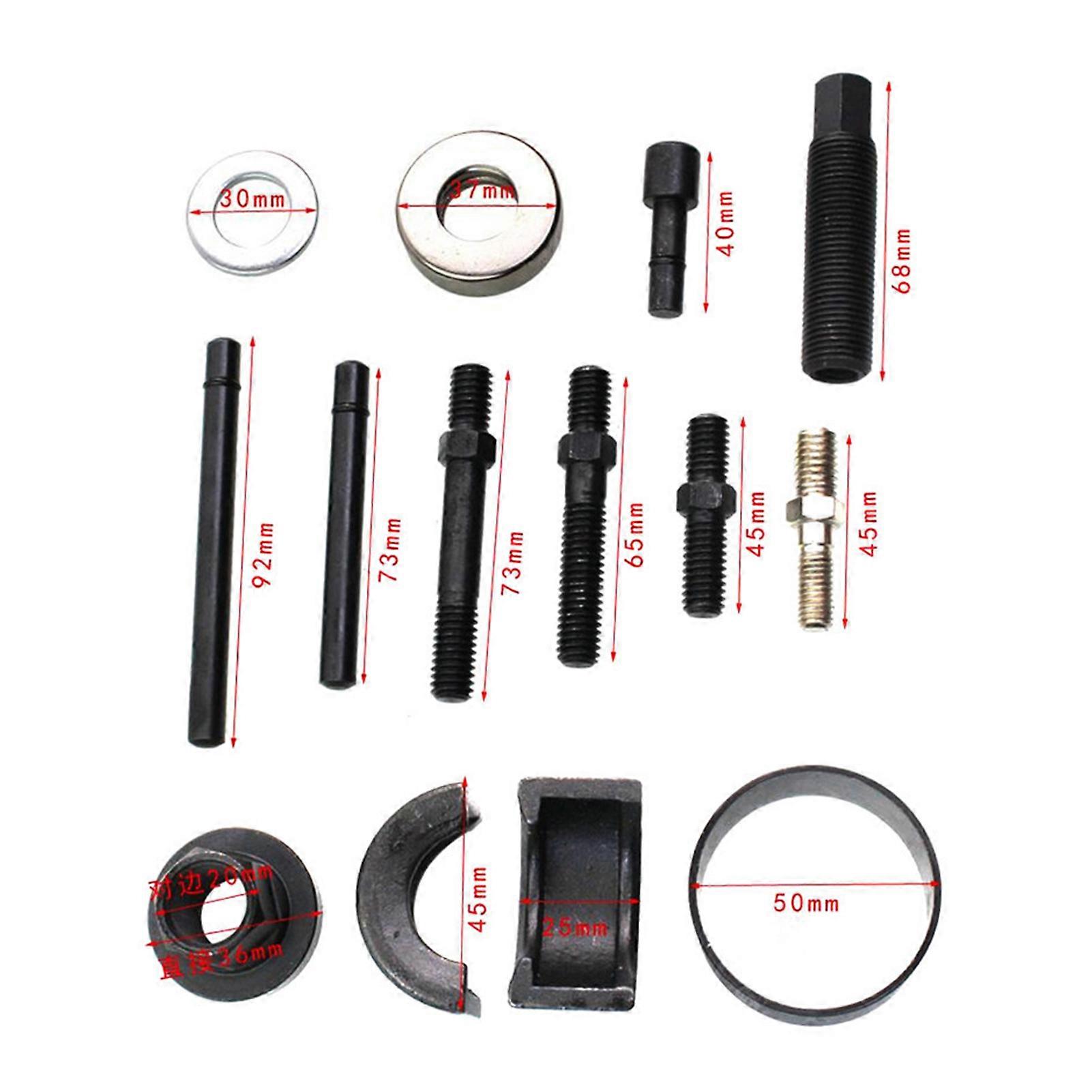 Engine pulley removal kit for steering systems - 12pcs