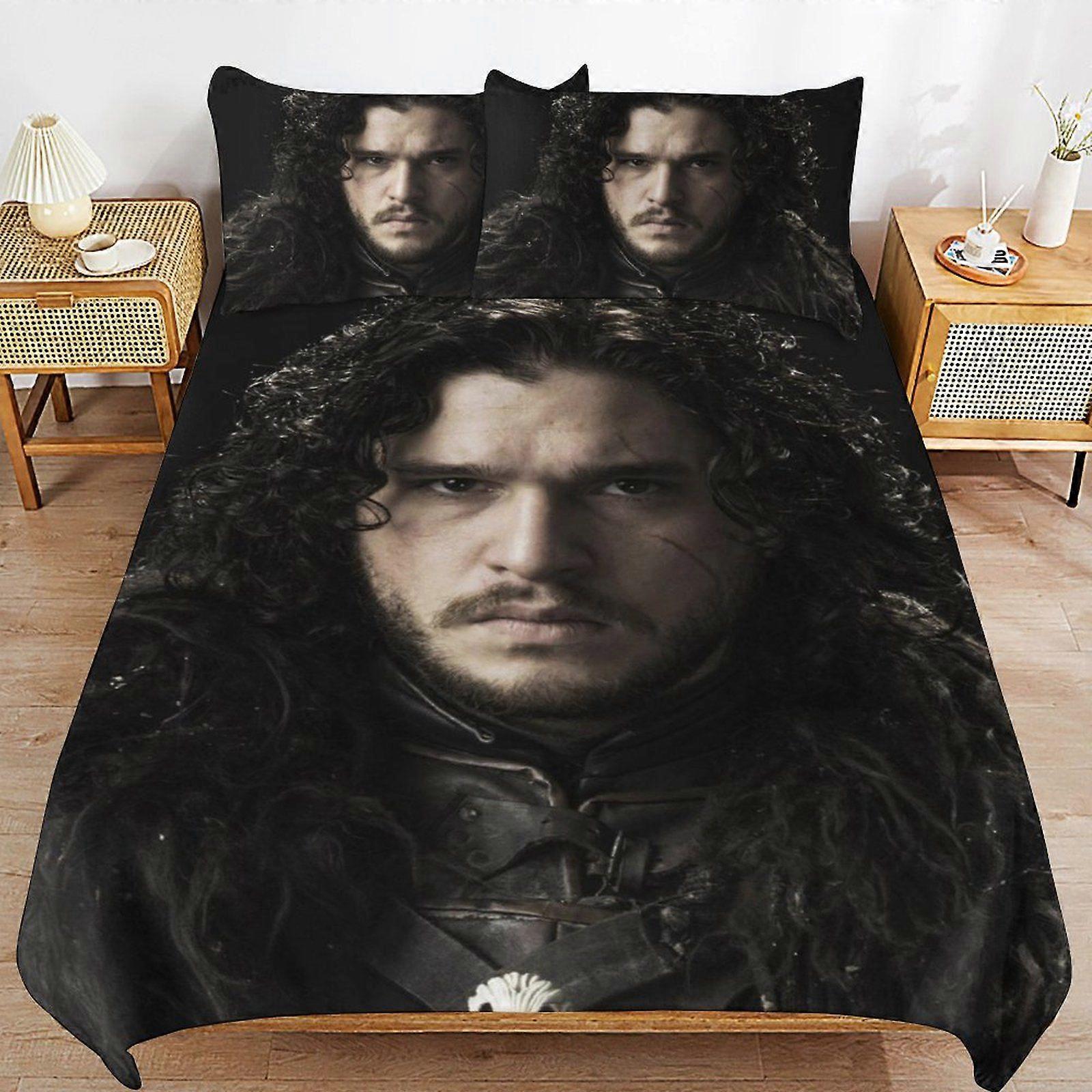u268 Game of Thrones Zipper Closure Ultra Soft High Thread Count Machine Washable Duvet Cover Sets for All Season n268