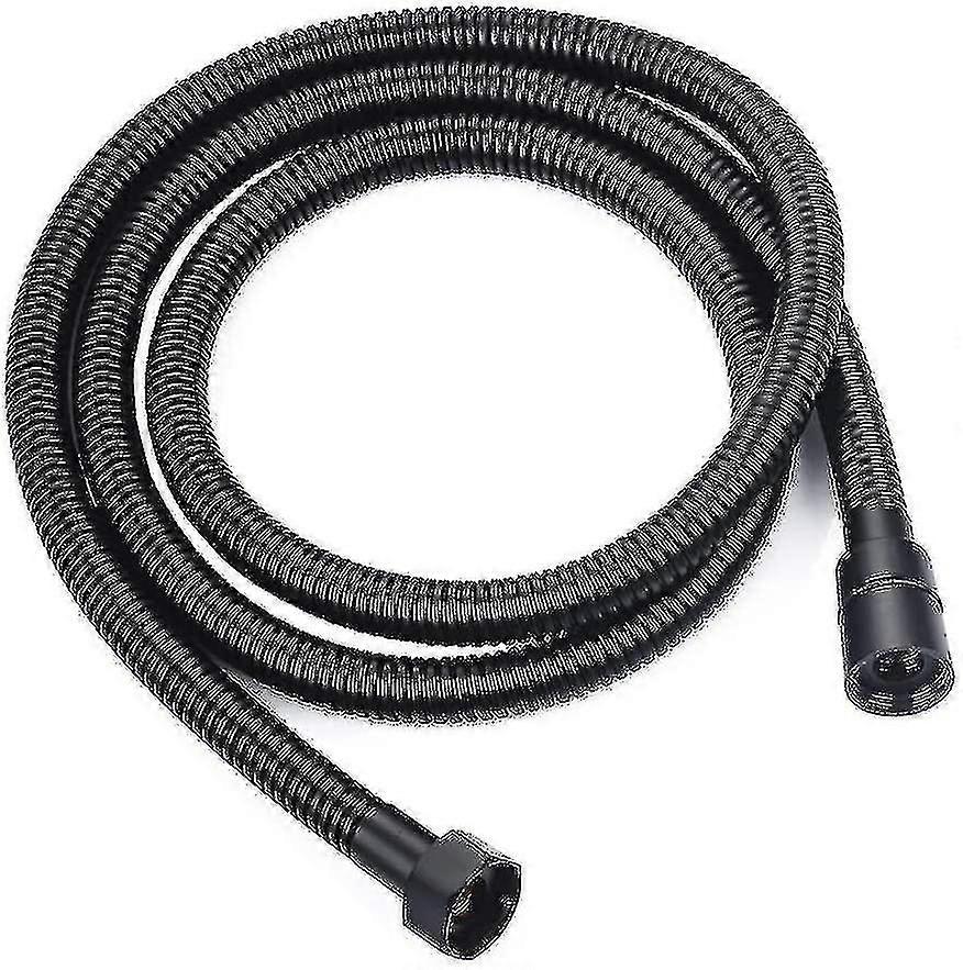 مضاد للتويست ستانلس ستيل 1.5 متر خرطوم دش أسود. خرطوم دش قياسي