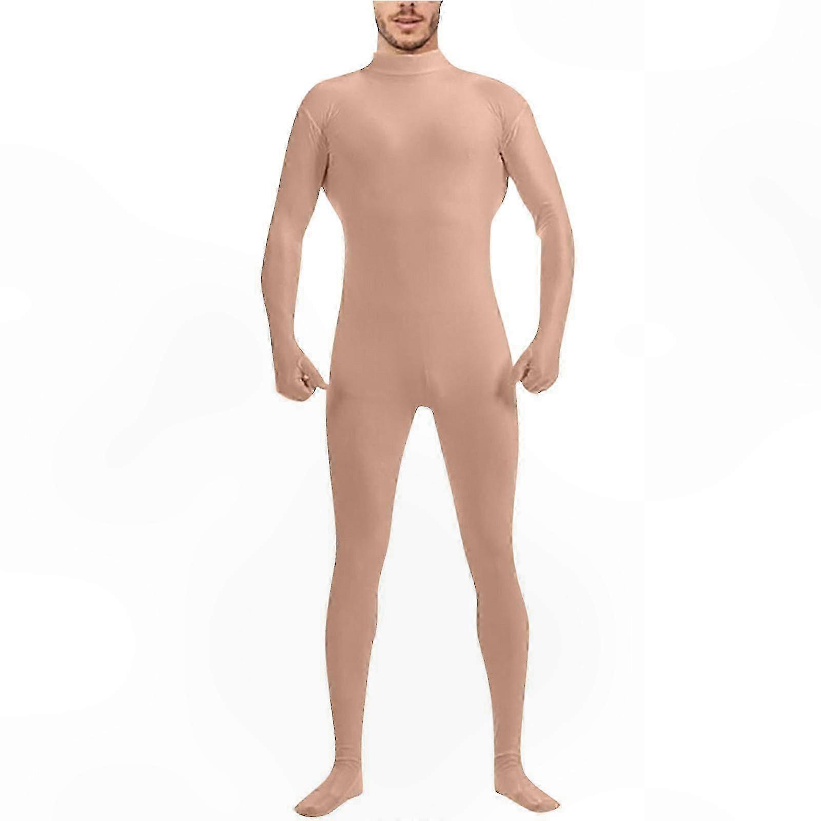 Full Body Spandex Suit for Dance and Performance Solid Color Unisex Jumpsuit