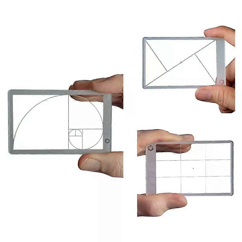 View Finder/Viewer Photography/Painting/Drawing Credit Card Size Fits In Wallet White 1 Piece