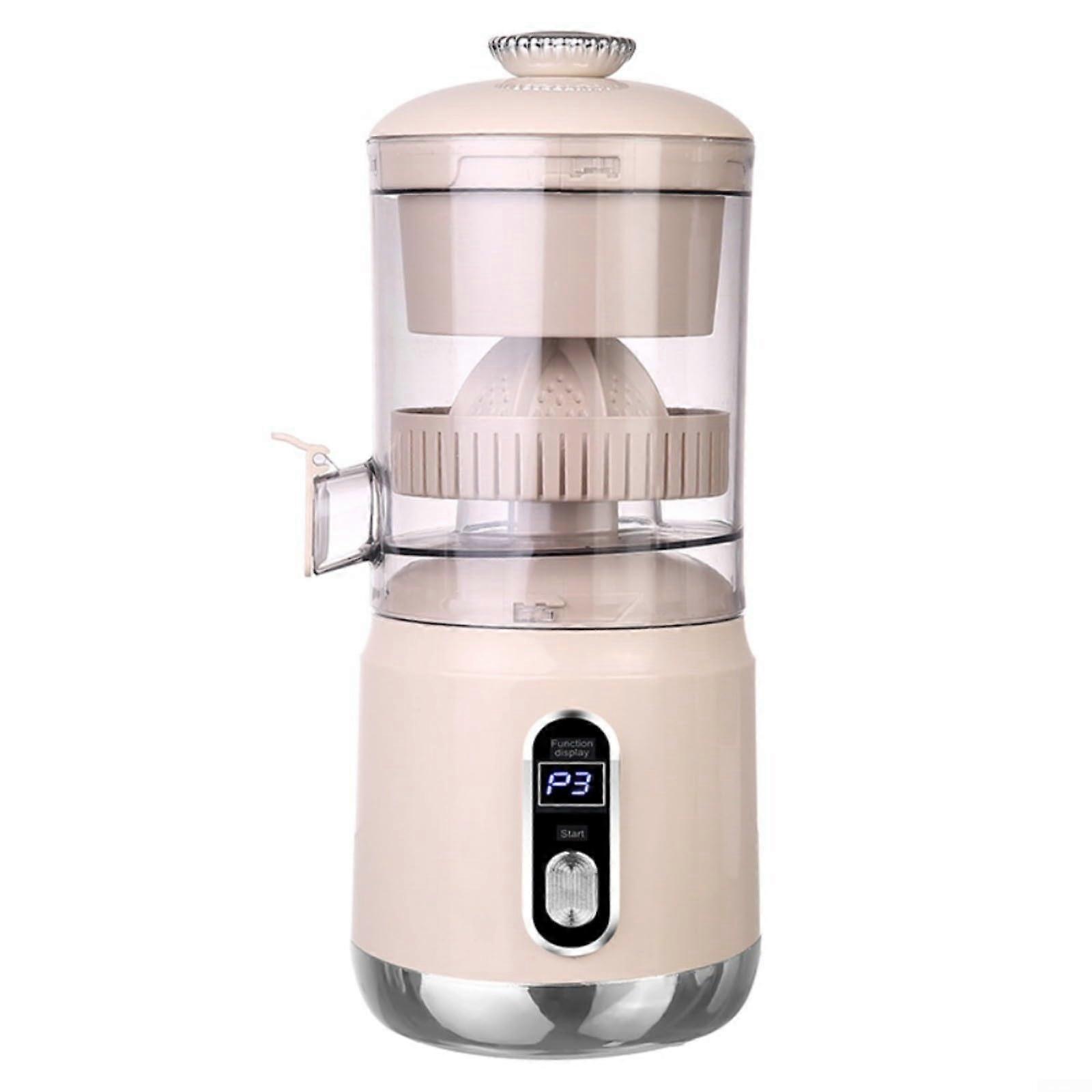 Electric Citrus Juicer With LCD Display OneTouch Operation 110mm Citrus Diameter Easy Clean Removable Parts White