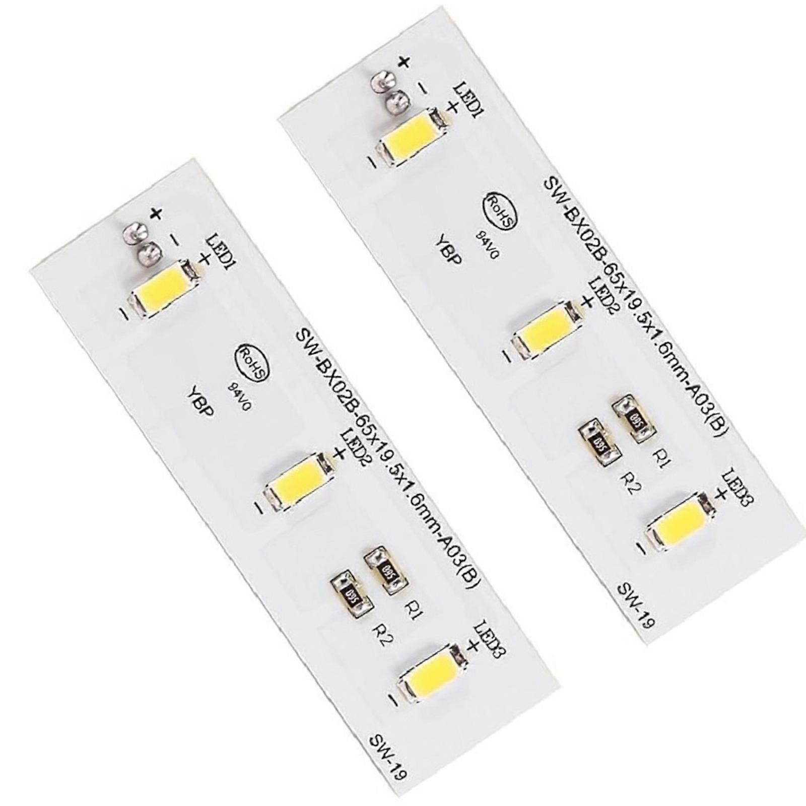 Eye Protective Energy Saving Freezer LED Light Bar Set for SW BX02B Household Refrigeration Unit Efficient Lighting 2pcs Multicolor