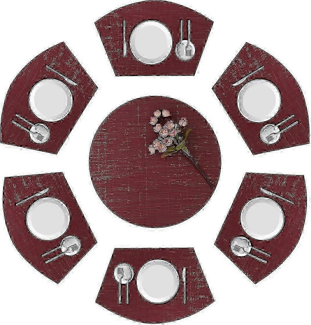 Set Of 7 Round Table Placemats 2025