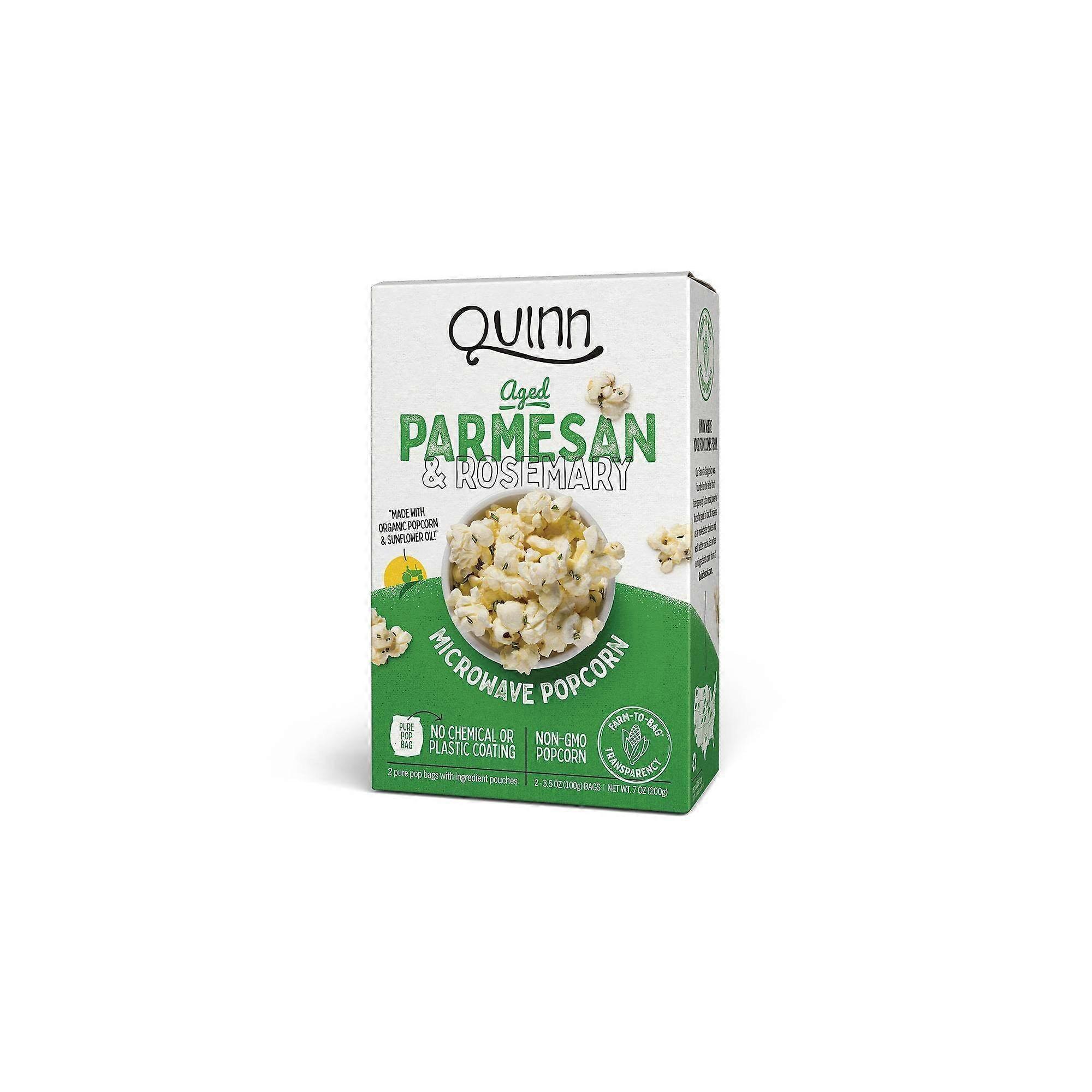 Quinn Magnetron Popcorn, Oude Parmezaanse kaas en Rozemarijn, 2 stuks