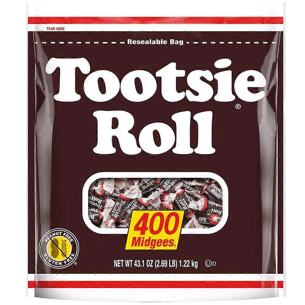Tootsie Roll Midgees Μαστιχωτή καραμέλα σοκολάτας, 43.1 oz