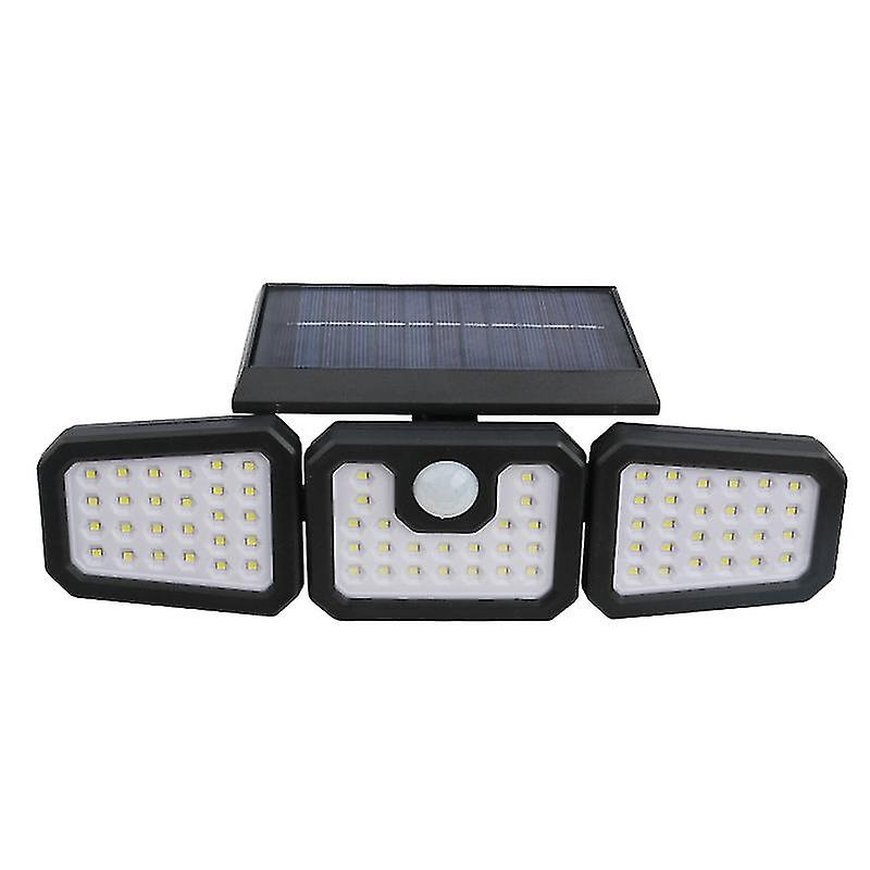 Pxcl Solar Wall Light, 3 Heads, Rotatable, With Human Body Induction