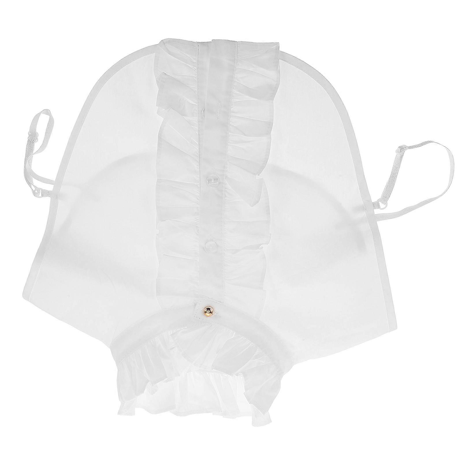 White Ruffled Collar Half Shirt False Collar for Decoration