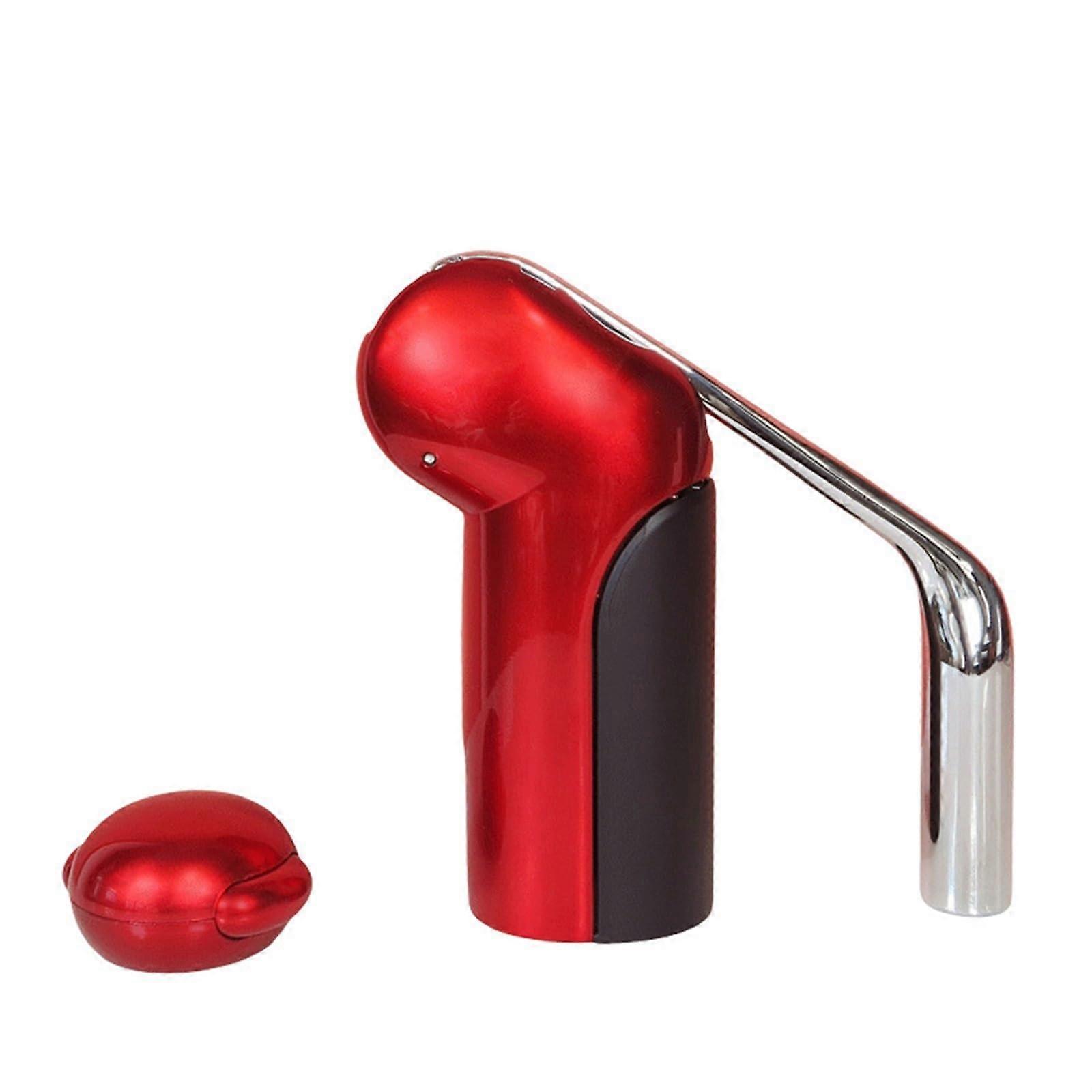 Wine Bottle Opener Lever Type Corkscrew Set for Home Bar, Manual LaborSaving Red 13.5x15cm