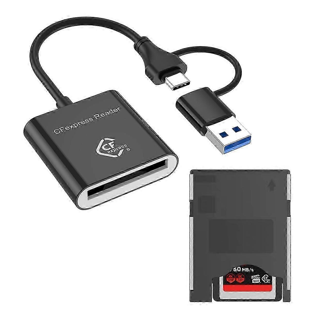 USB 3.2-kortleser CFexpress Type B 10 Gbps for speilreflekskamera