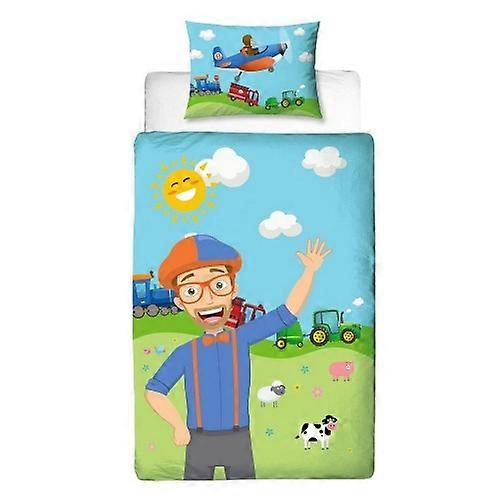 Blippi Digger Adventure And Farm Fun Reversible Duvet Set