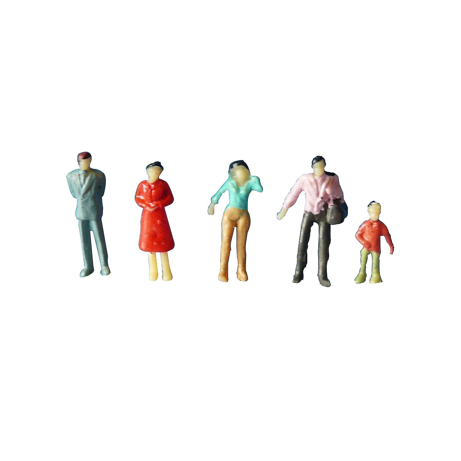 100pcs 1:75/1:100/1:150 Μικτή μικροσκοπική άμμο μοντέλο Diy στέκεται αριθμούς ανθρώπων