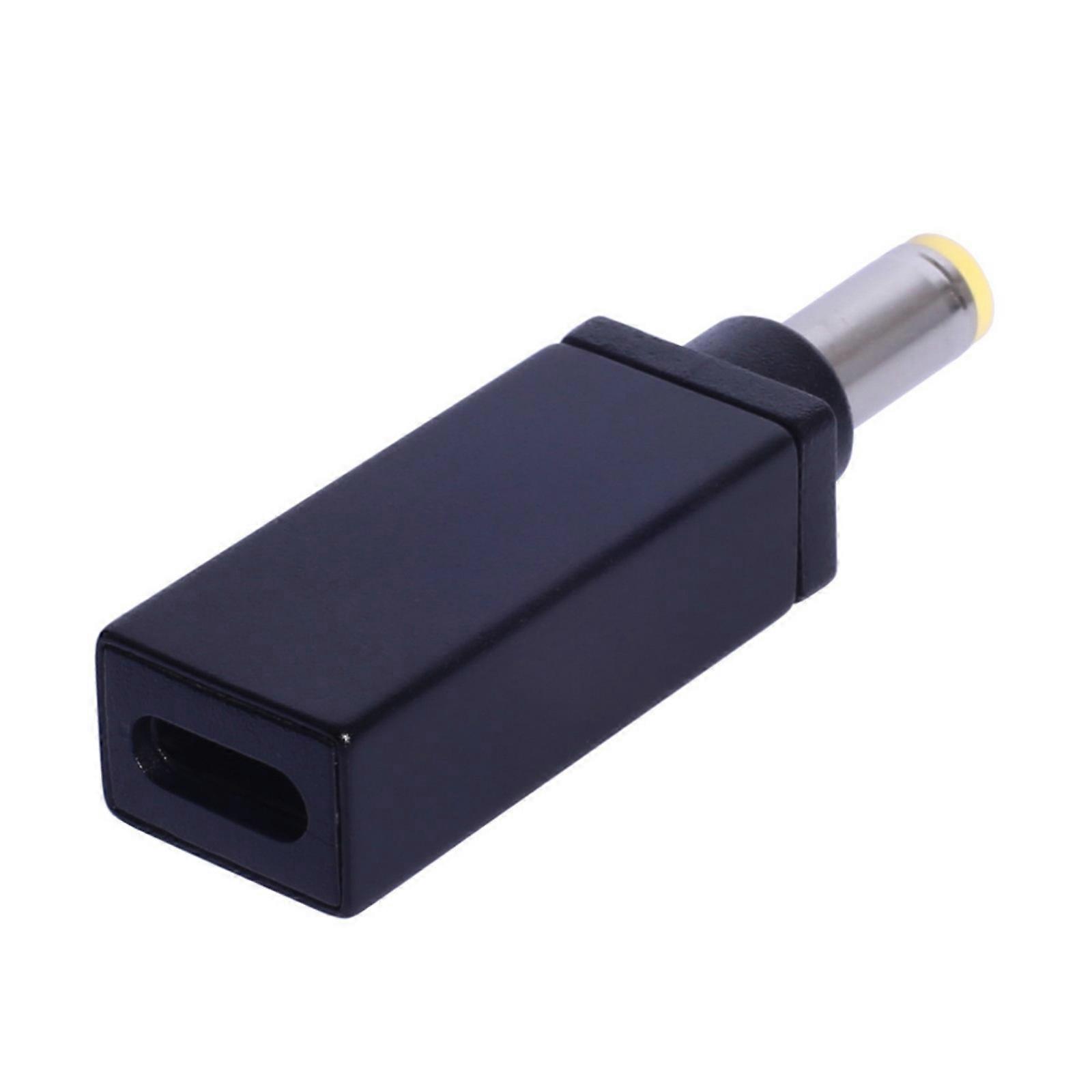 Portable USB C to DC5.5x2.5mm Adapter Supporting PD100w Fast Charging for Business Traveler and Digital Enthusiasts Multicolor