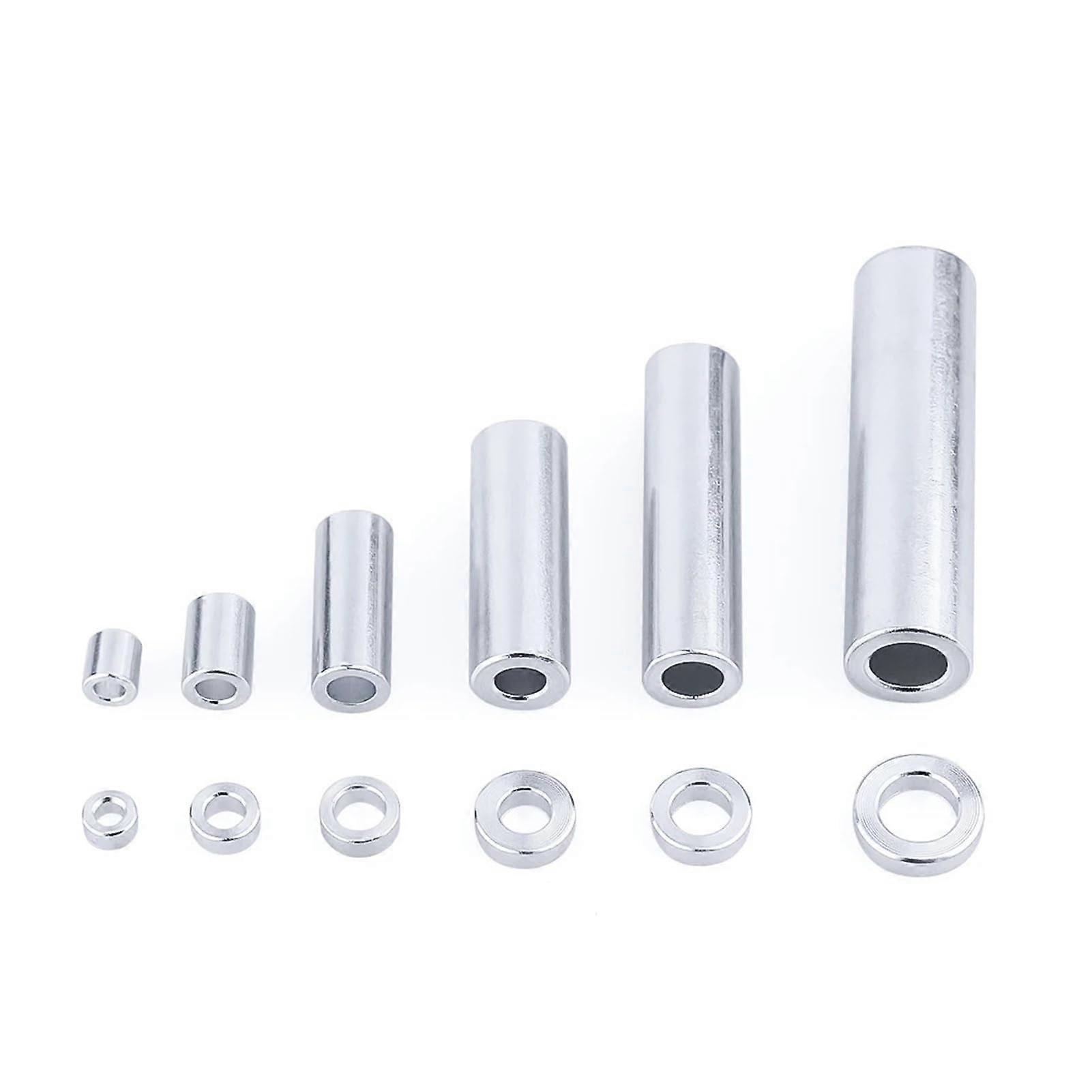 10pcs Aluminum Round Spacers Flat Washers for 3D Printer CNC Robotics (M5 x 8mm OD x 5mm)