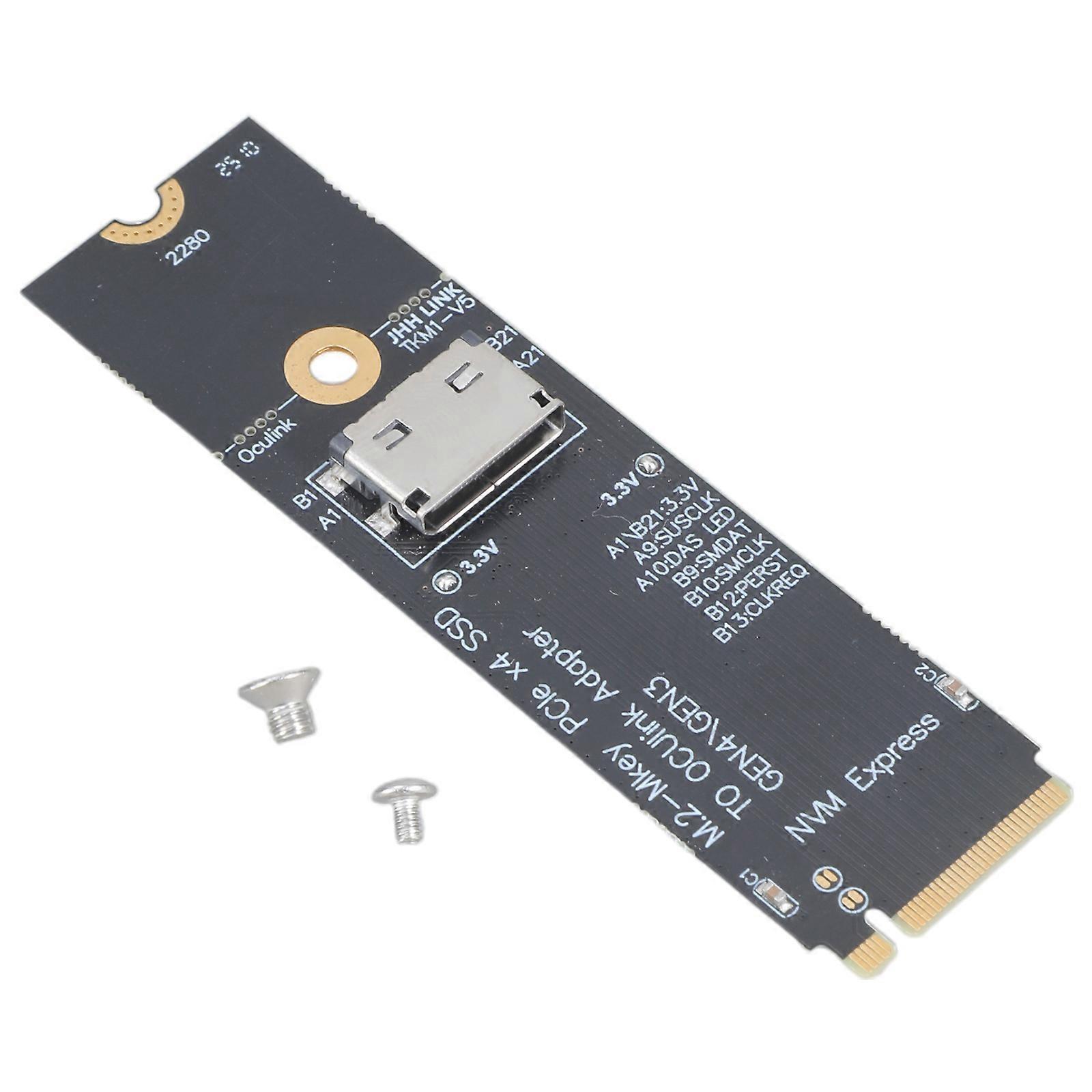 M.2 M key NVME Port to Ocul ink SFF 8612 Port Converter PCIE NGFF Adapter Card Multicolor