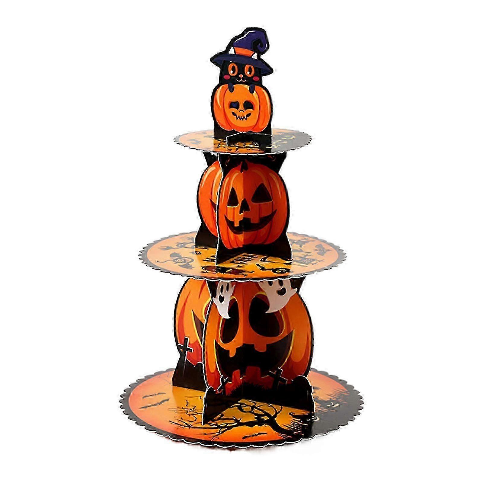 Elegant Multilayer Cake Display Holder Elegant Multilayer Cake Display Stand Holder for Halloween Baking Enthusiasts