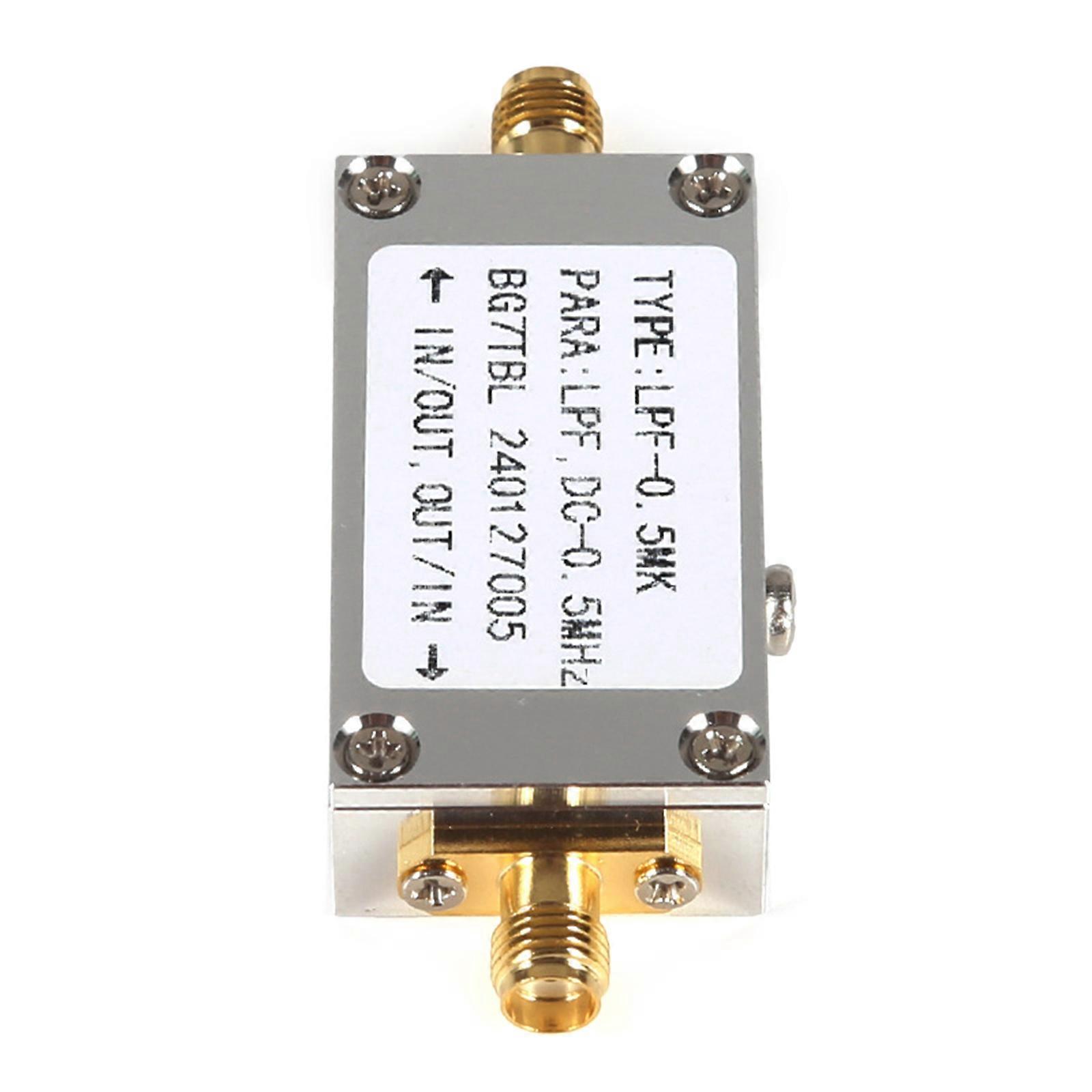 500KHZ LPF Low Pass Filter SMA Radio Power Amplifiers Receiver Shortwave Signal Processing Communication Receiver Multicolor