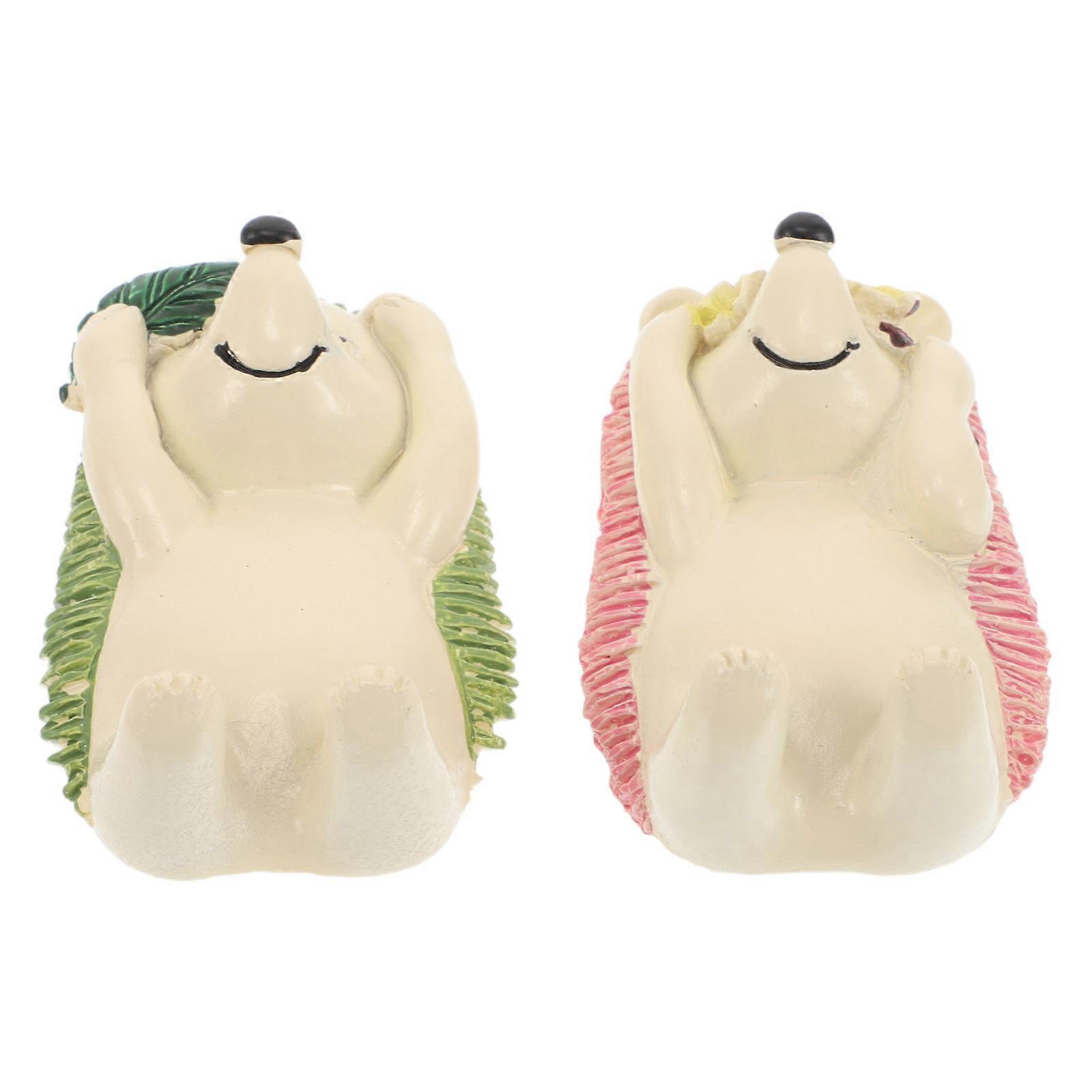 Toothbrush Holder Wall Mounted for Bathroom 2Pcs Hedgehog Shape Organizer