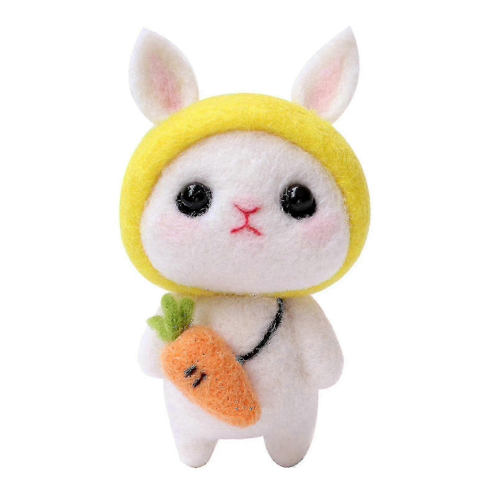 e Cute Rabbit Pattern Handmade Diy Poke Wool Felts Material Production Package