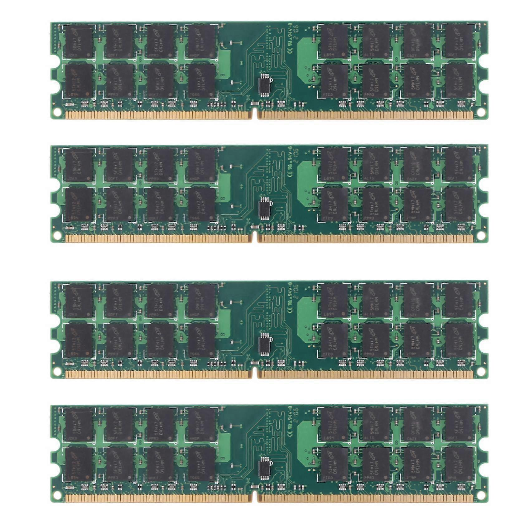 4X RAM DDR2 4GB 800MHZ PC2-6400 Memory for Desktop Memory RAM 240 Pins for AMD System High Compatibl
