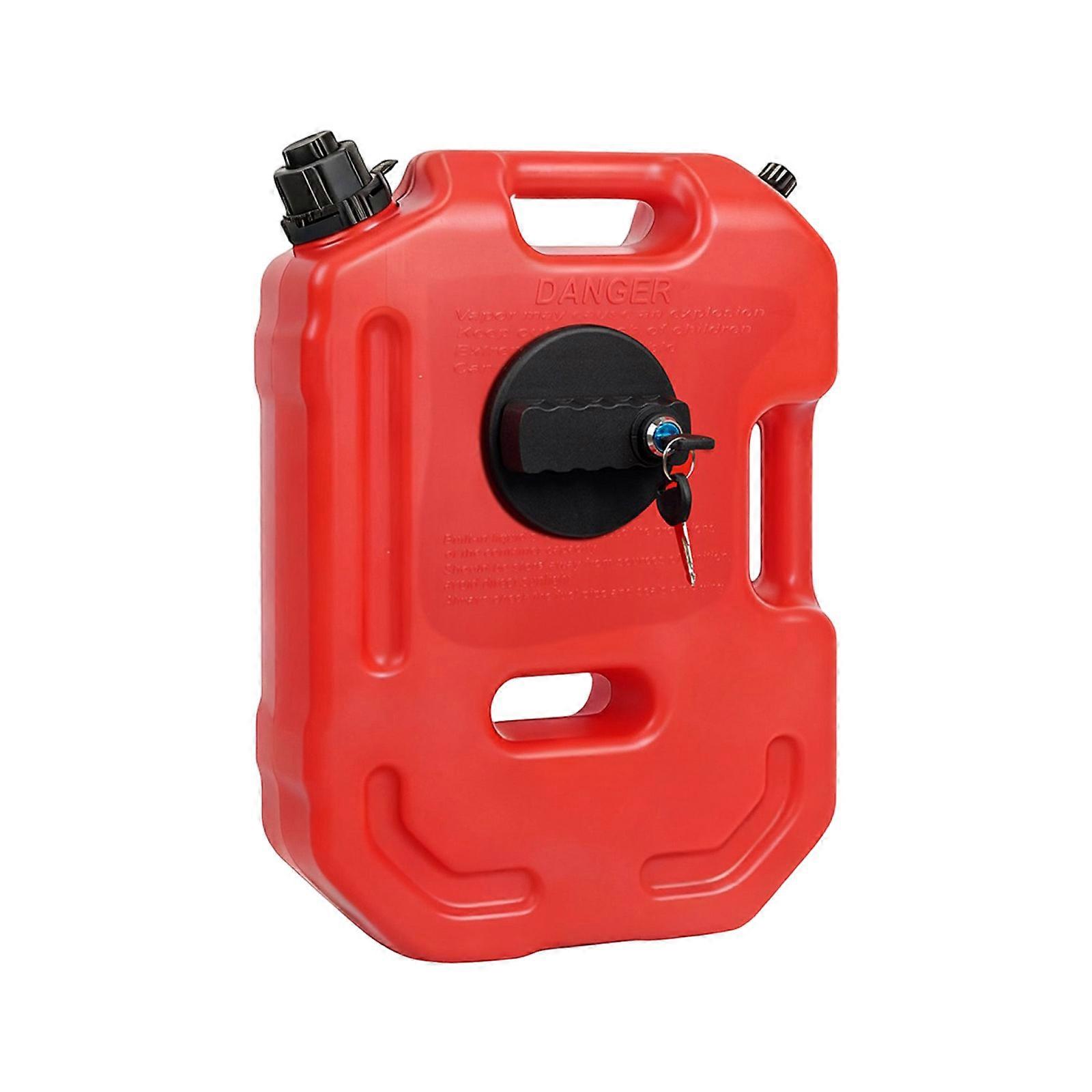 10L Lockable Fuel Tank Secure Mounting System Container Box for Motorcycles ATVs UTVs Road Vehicles Multicolor