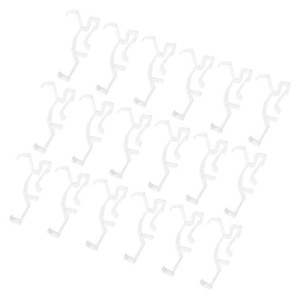 Transparent Plastic Retainer Holder for Window Blind Valance 30Pcs