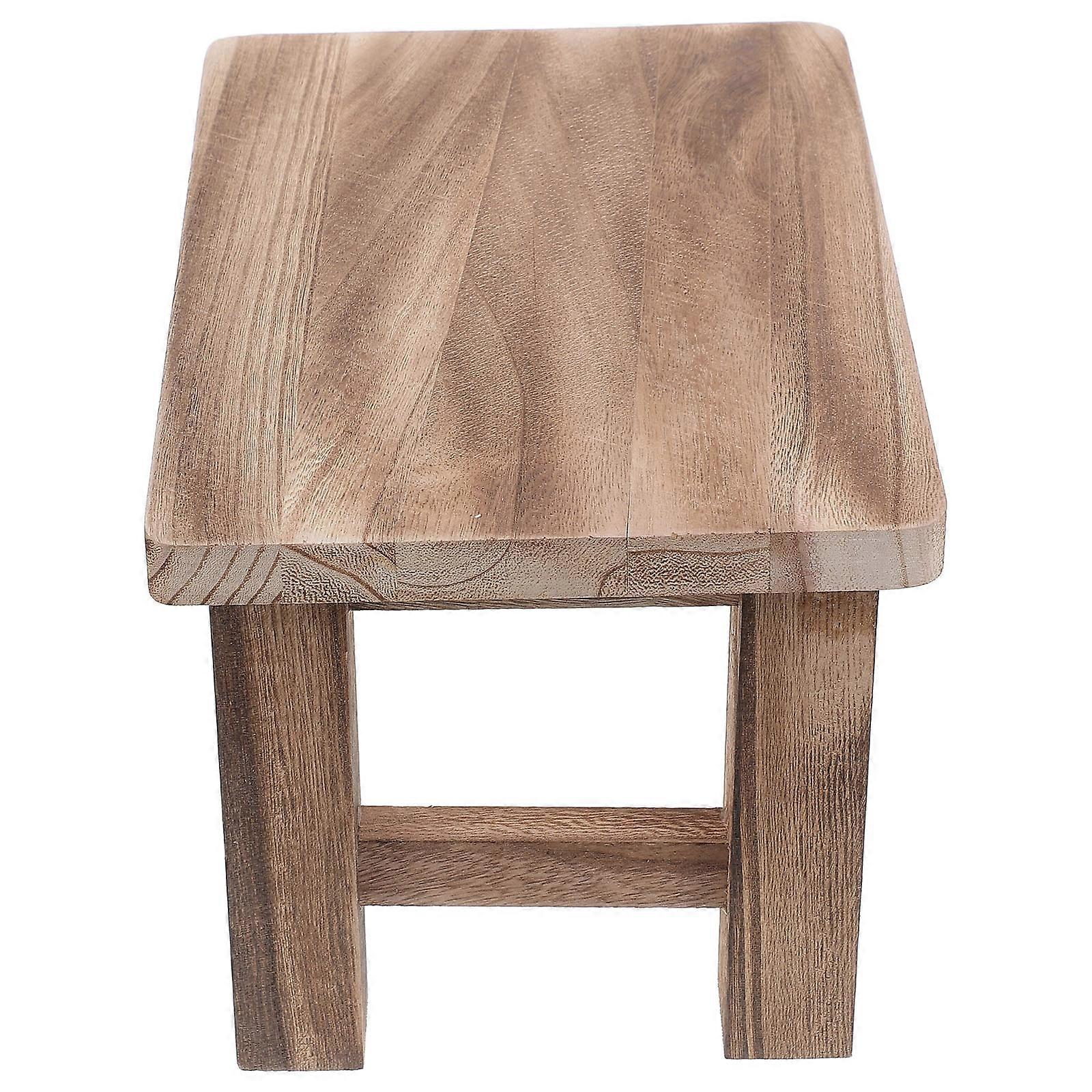 Solid Wood Foot Stool for Home Multi Color Small Size Compact and Comfortable Design